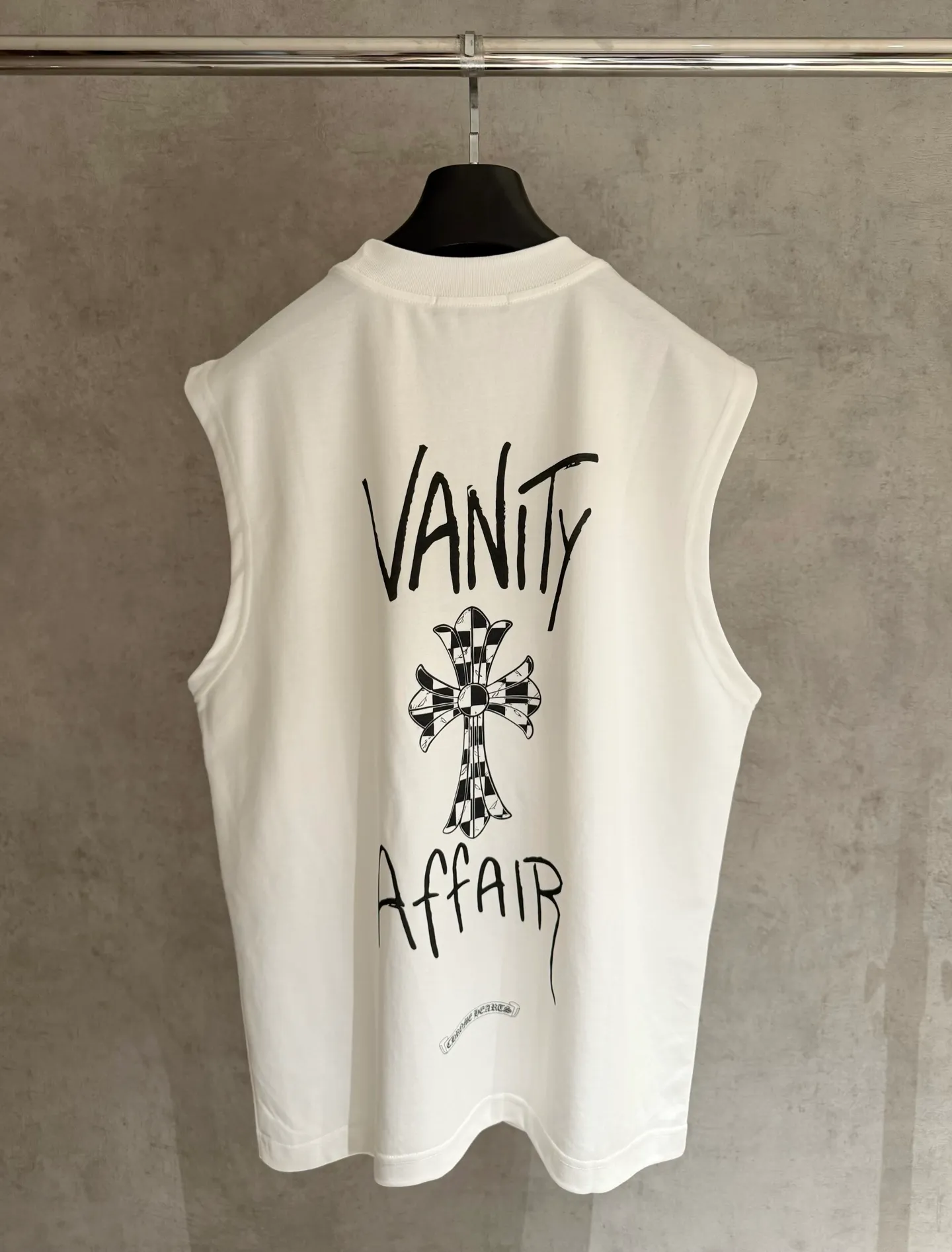 🅿️200 [Strict quality control] CH Croixin's new tank top T-shirt. The fabric is made of 280 grams of high-quality long-staple cotton blend. It is soft and breathable while retaining the original support. Digital direct injection process is used on the front and back to restore the color of the pattern itself. Black and white 2 colors. Size: S-XL